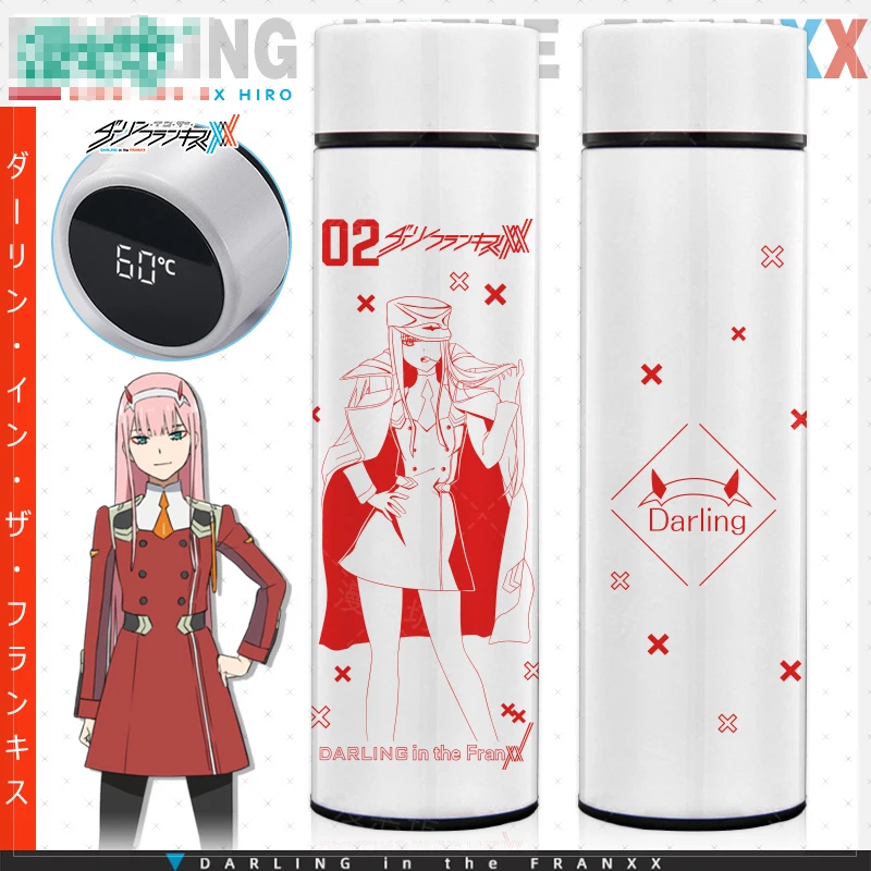Термос для питья воды в стиле аниме DARLING in the FRANXX 02 Zero Two чашка косплея с