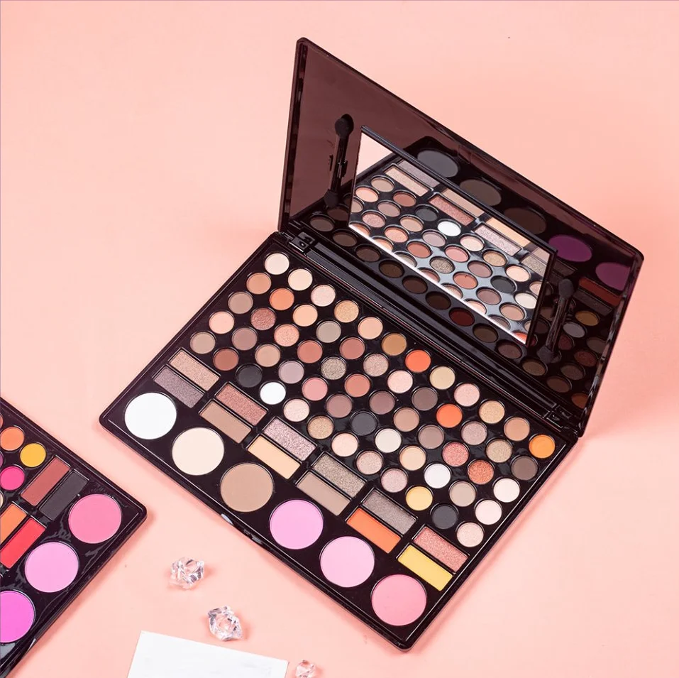 78 цветов s тени для век макияж Палитра стойкие Природные Цвета Тени Косметика