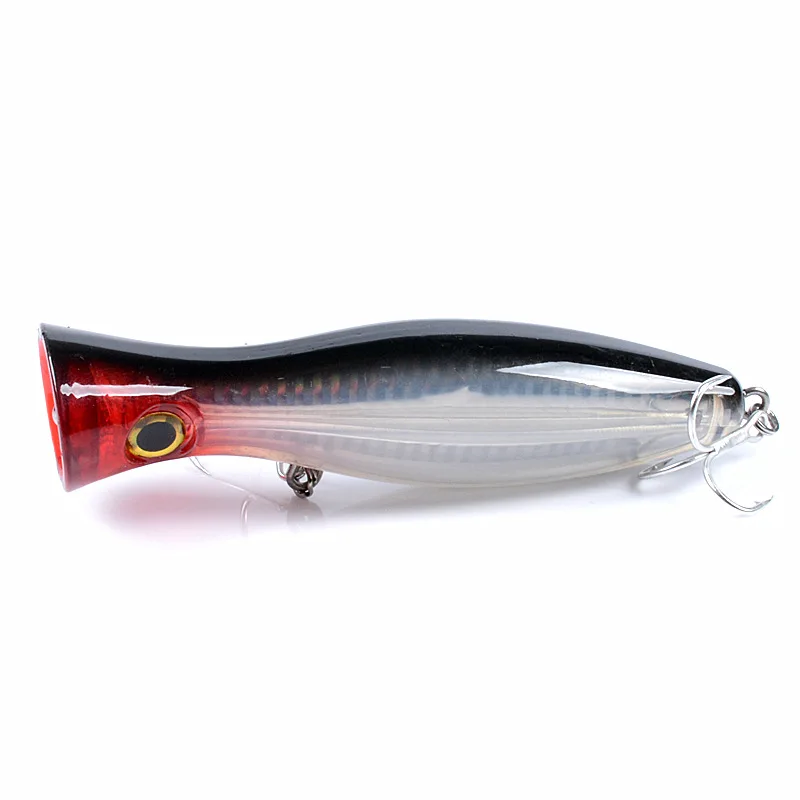 

Sea Fishing Big Popper Fishing Lures 12cm 40g Laser Coating Top Water Fishing Hard Bait Poper Crankbait Wobblers For Pike Bass