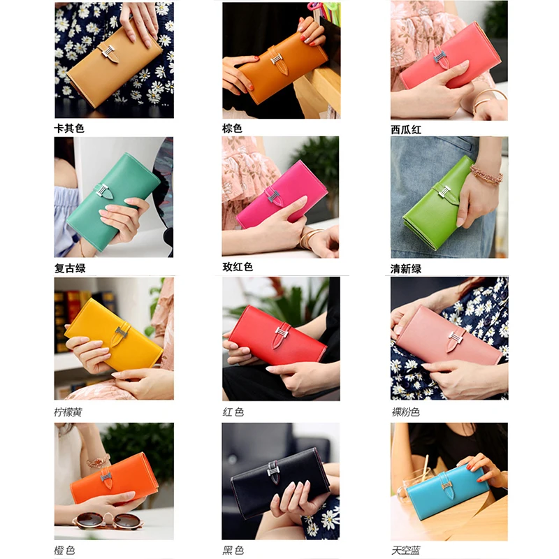 Длинный кошелек женские кошельки модный держатель для карт высокое качество