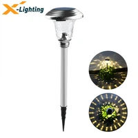 warm white solar led outdoor lights stainless steel pathway landscape light