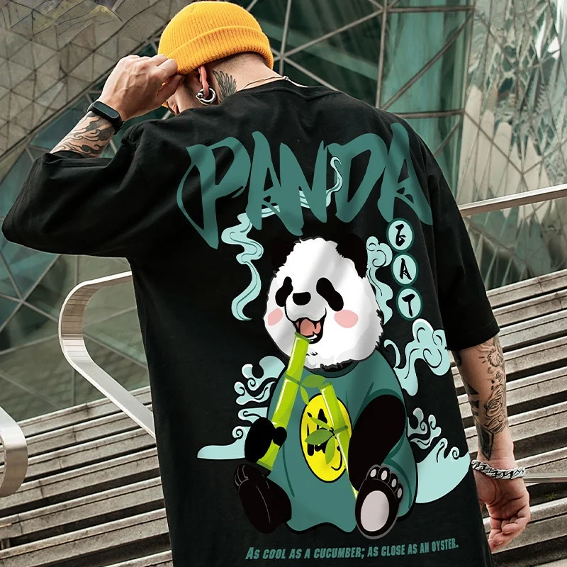 

Футболка мужская в стиле хип-хоп, свободная рубашка в китайском стиле, Повседневная летняя одежда в стиле панк, большие размеры, 2021