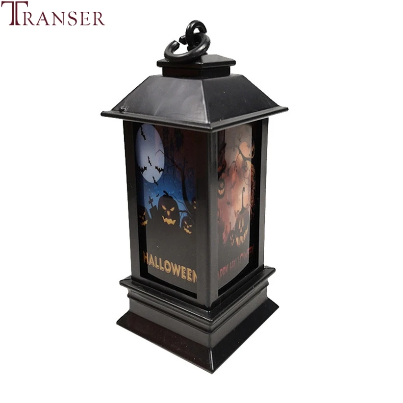 Transer винтажный черный фонарь для Хэллоуина внутреннего и наружного декора дома
