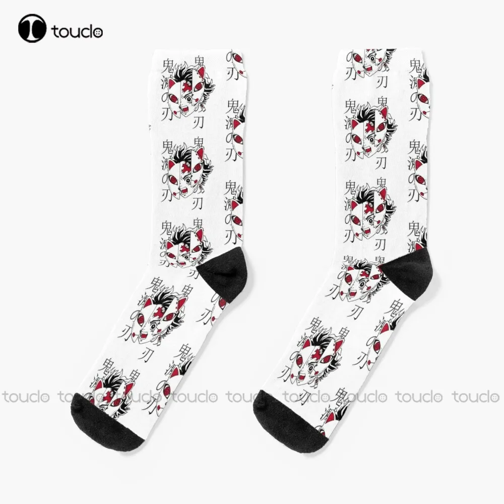 

Kimetsu no yaiba Socks black soccer socks Personalized Custom Unisex Adult Teen youth Socks Halloween Christmas Fashion new gift