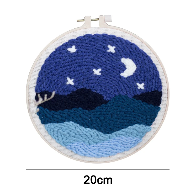 

Набор для вышивки иглой с пряжей, легкий Набор для вышивки шерстью, для домашнего декора «сделай сам», для начинающих DSS899