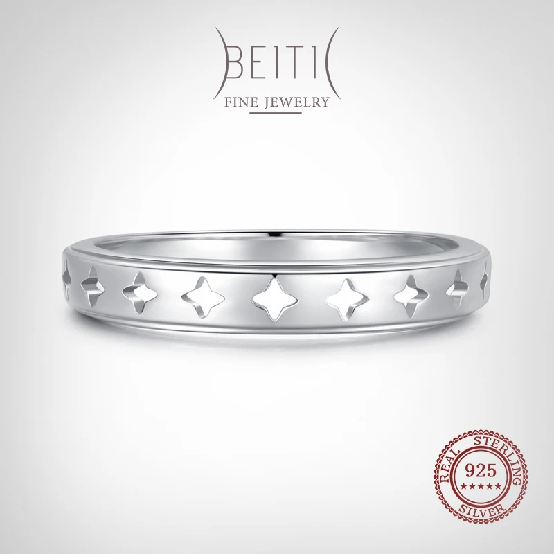 Кольцо женское из серебра 925 пробы с маленькой звездой