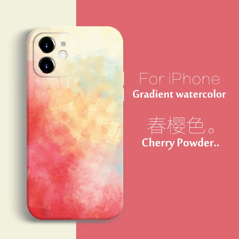 Цветной силиконовый чехол для iPhone 11 Pro Max 12 Mini XSmax XR X SE2 2020 8 7 6 Plus | Мобильные