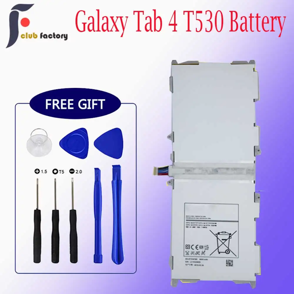 Для Samsung GALAXY Tab 4 10 1 &quotНовая батарея для планшетов Φ P5220|Батареи и резервное