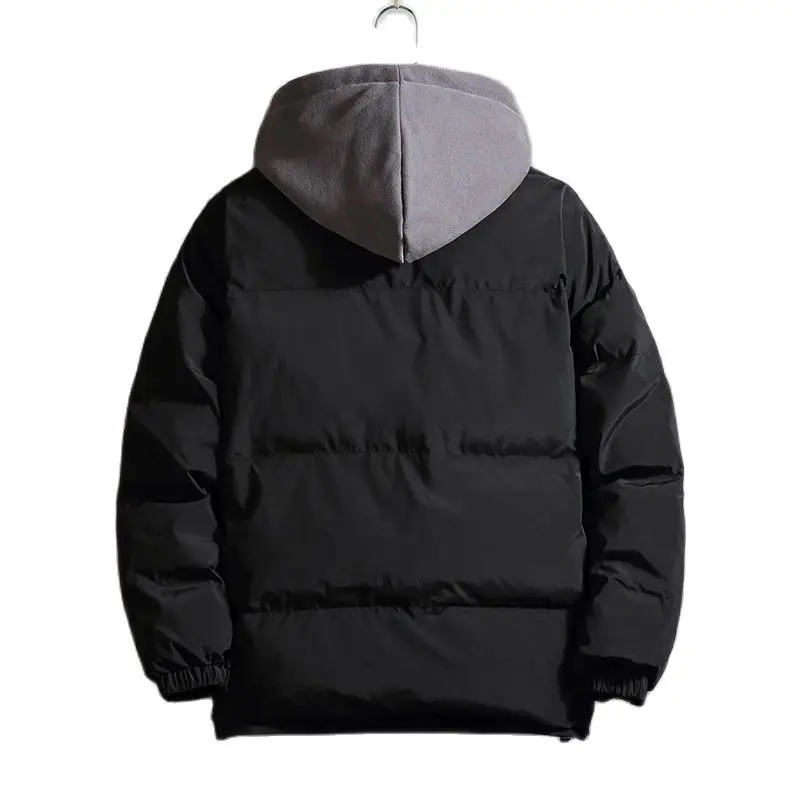 Winter Cotton Jacket parks Men Fake Two-piece  Winter Pink Clothes Deep High Quality Couples With Hood Coat To Keep Warm Fashion