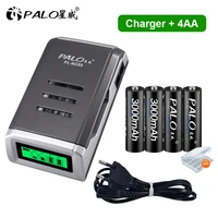 palo battery set 3000mah 1 2v aa rechargeable batteries1100mah 1 2v aaa battery ni mh aa aaa rechargeable battery for toy