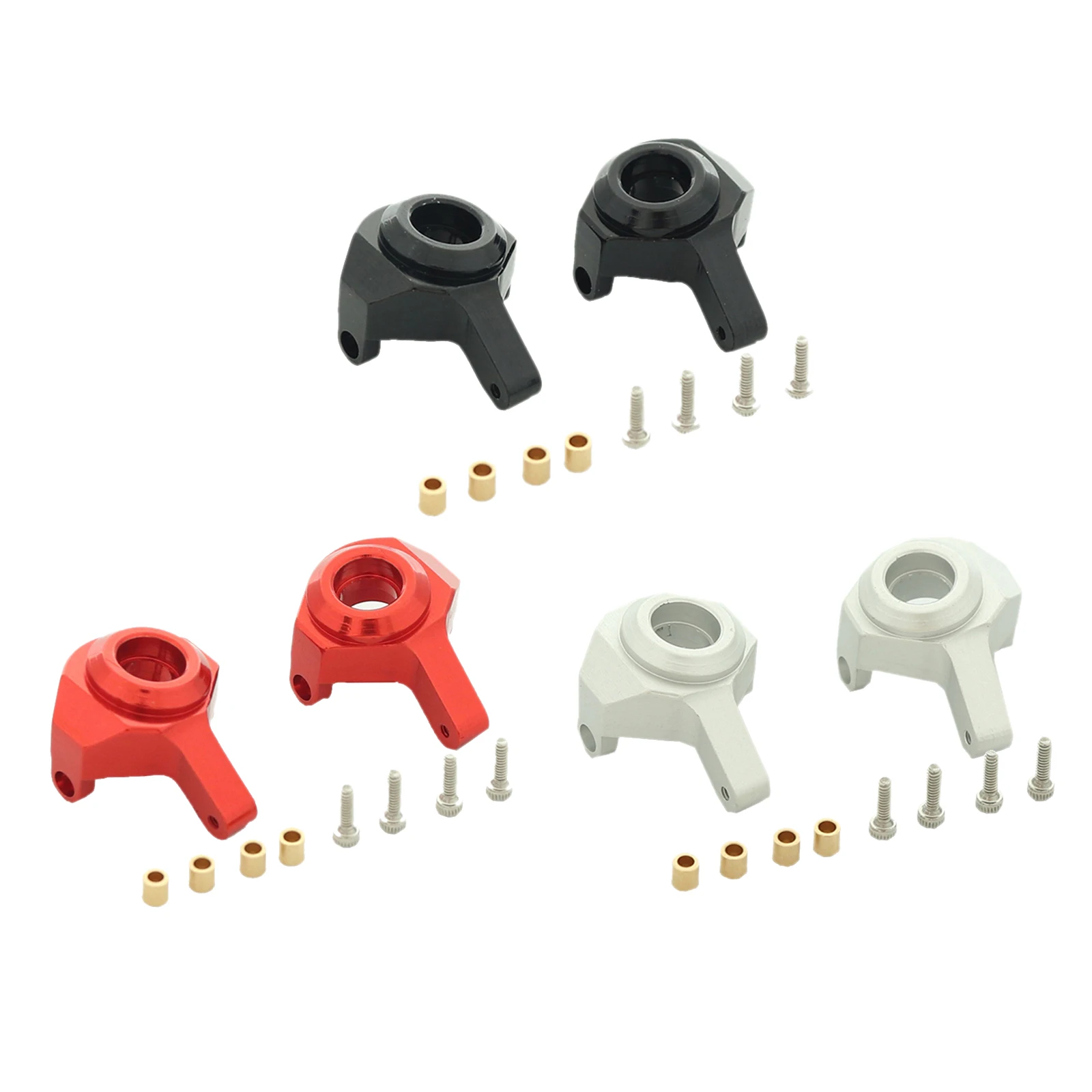 

CNC Machined Steering Knuckles for Axial SCX24 90081 1:24 Scale RC Crawlers, Including Mounting Screws