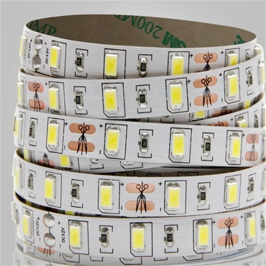 Бесплатная доставка 5 м/рулон 5630SMD WW NW CW цветная двойная FPC плата 12 В/24 В золотой