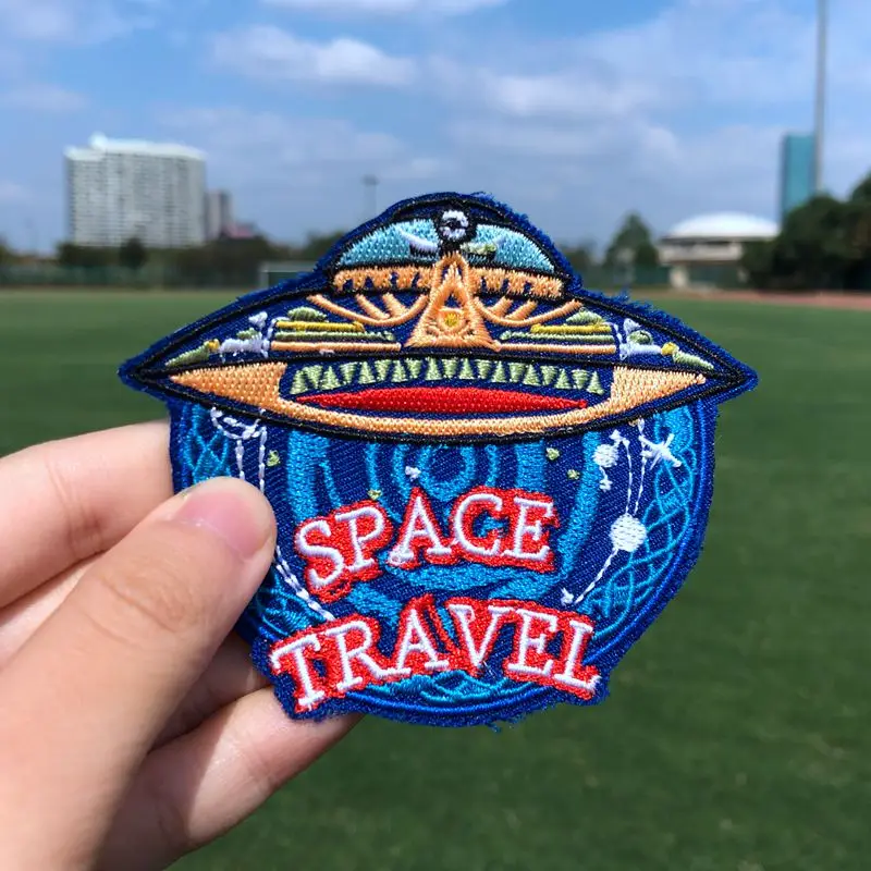 Prajna UFO патчи для одежды Alien вышитые железные нашивки на одежде значки планеты
