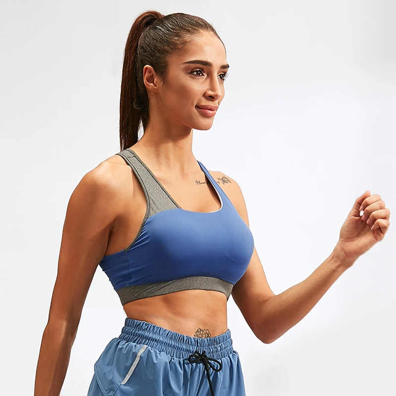 Sexy Sports Bra Top For Fitness Women Push Up Cross Back Yoga Running Gym Femme Active Wear Padded Underwear Crop Tops Female