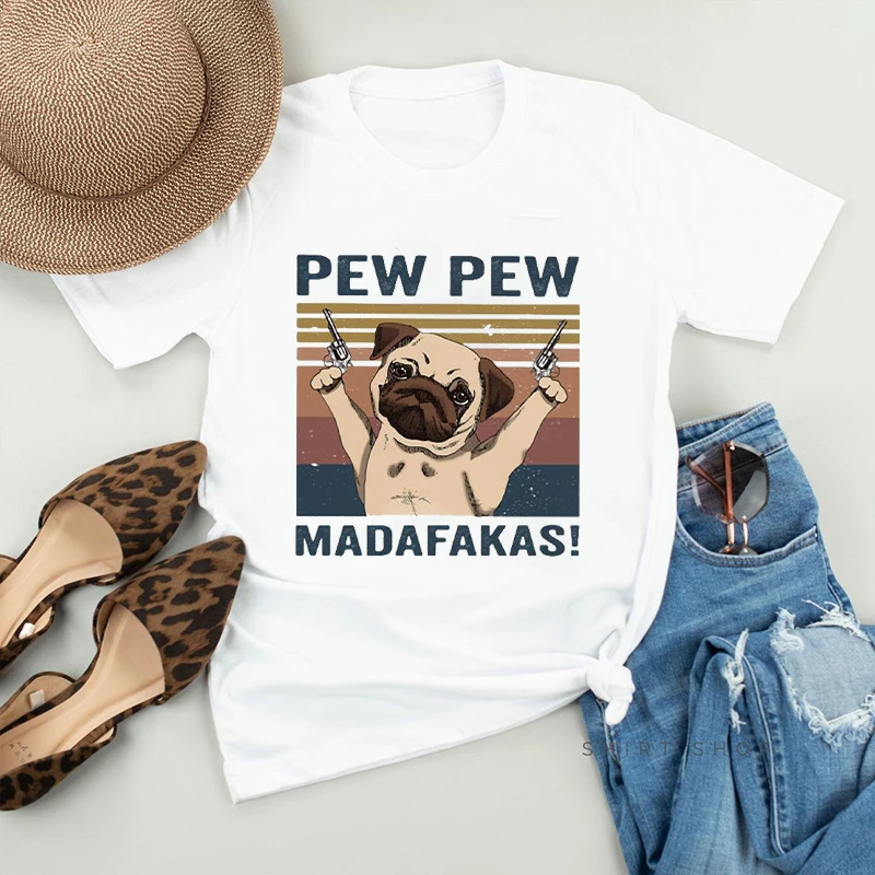 

Women T-Shirts Summer Madafakas Printed Harajuku 90s Raphic Tees Female T-shirt Short Sleeve White Tshirt for Lady Casual Tops