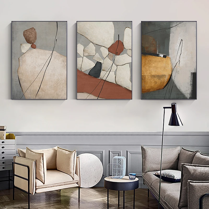 

Modern Marble Abstract Color Block Wall Art Canvas Painting Print Geometry Poster Picture for Living Room Scandinavia Home Decor