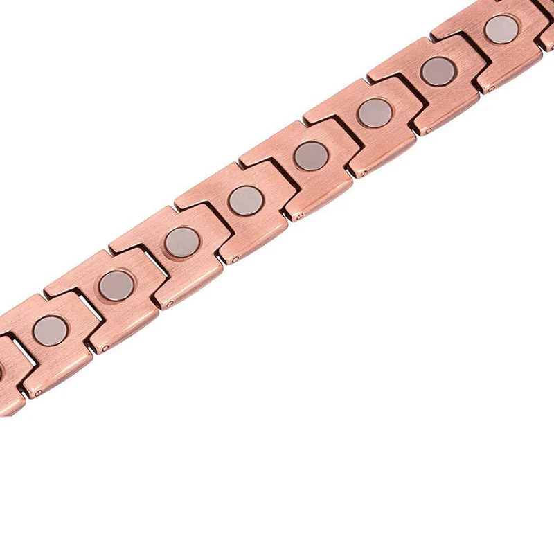 Мужской и женский браслет на ногу медный щиколотку для магнитной терапии снятия