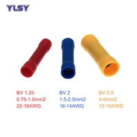 insulated butt copper connector bv1 2525 5 electrical wire cable crimp terminals ferrules 1927486288a 0 516mm2