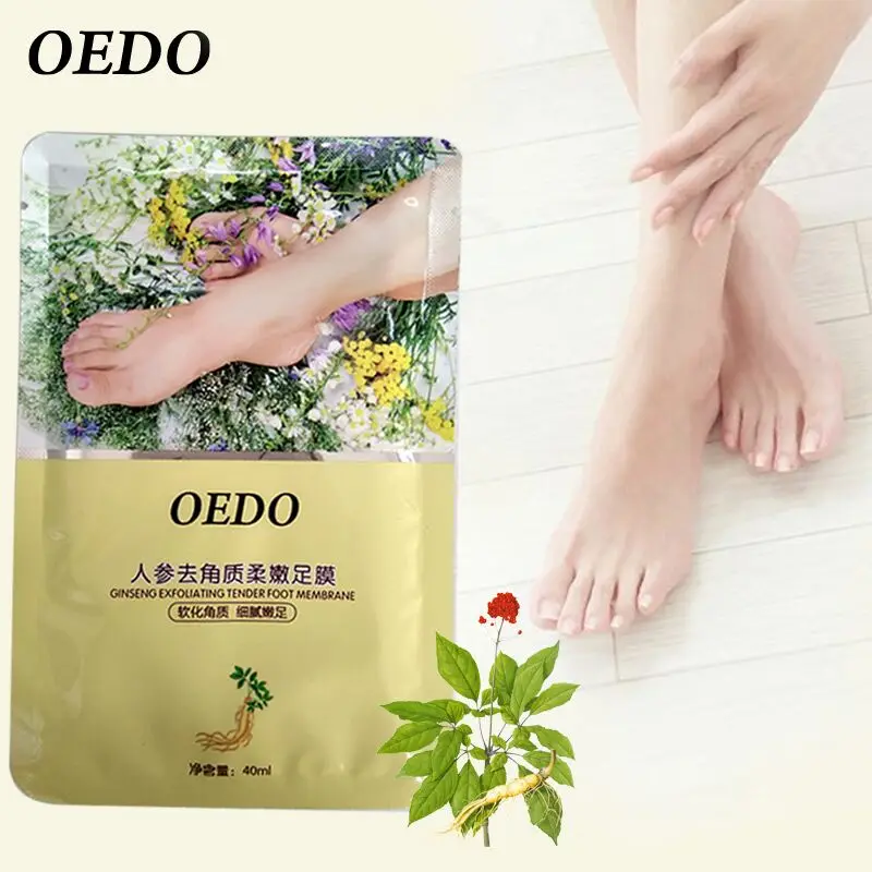 

2pcs=1bag=1pair Hot Sales Foot Mask Exfoliation Feet Spa Dead Skin Cuticle Remover Care For Heels Exfoliating Foot Care Socks