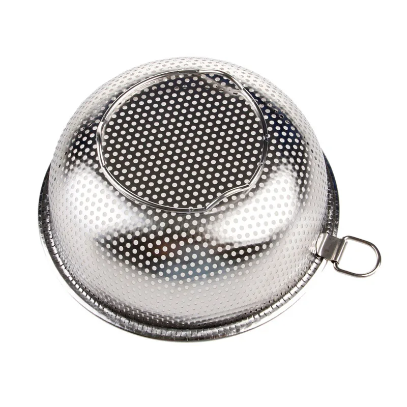

Stainless Steel Kitchen Hole Dense Mesh Sifter Colander Strainer Sieve Baskets