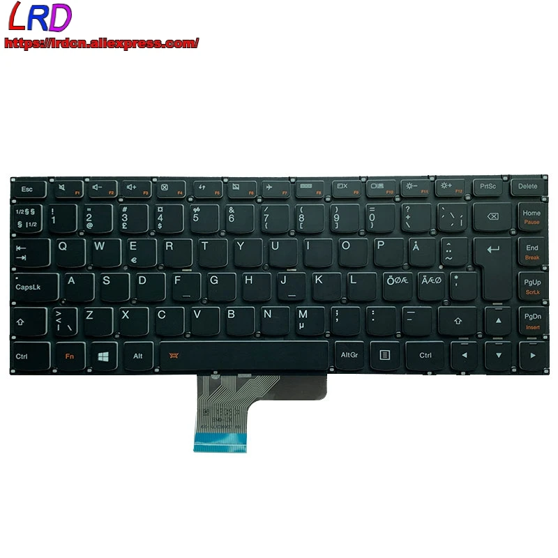 

New Original NDC Nordic Backlit Keyboard for Lenovo Ideapad U430 U430P U430T Touch Laptop 25211752 25211691 25211630