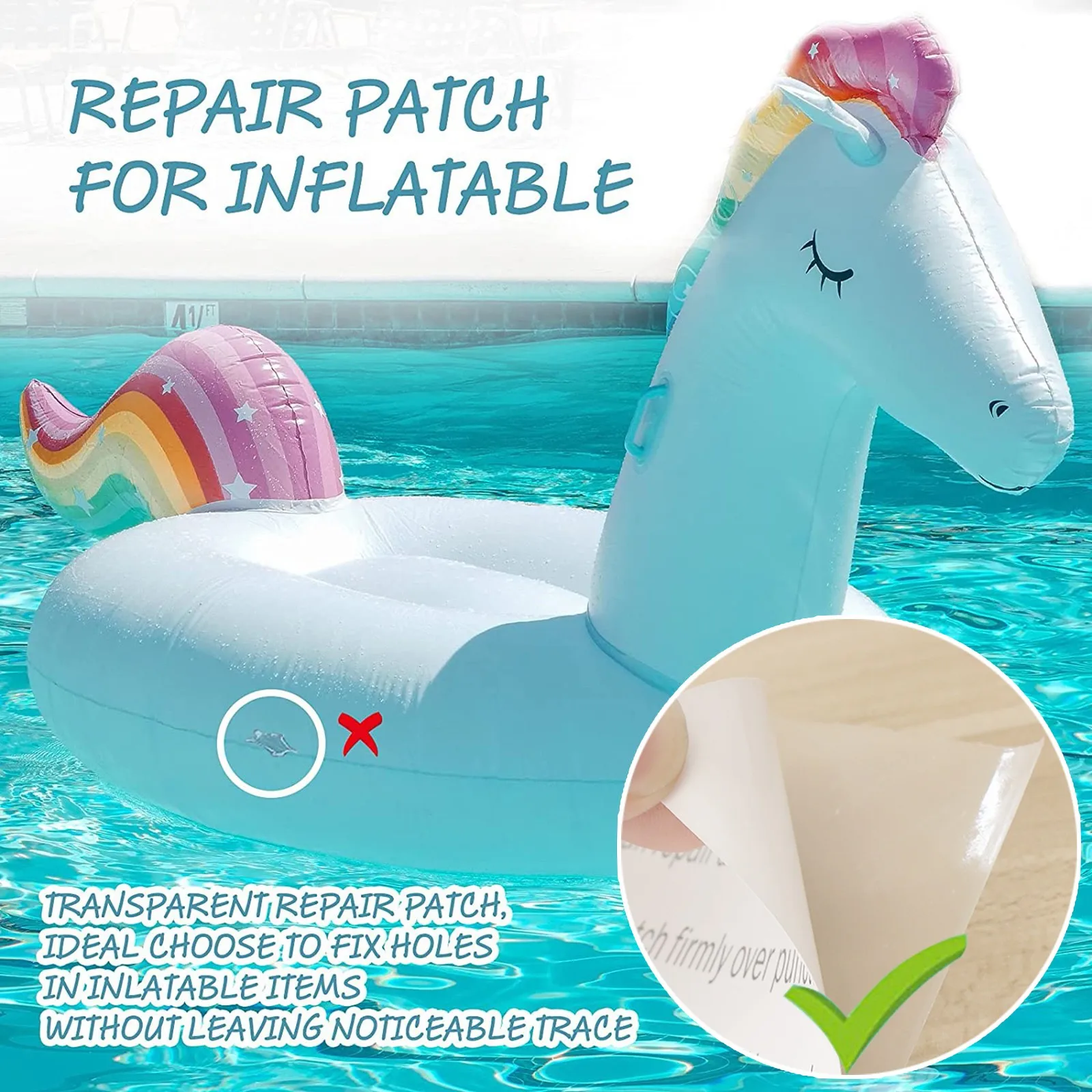 Набор для ремонта накладок бассейна из ТПУ ремонт на подкладку надувных