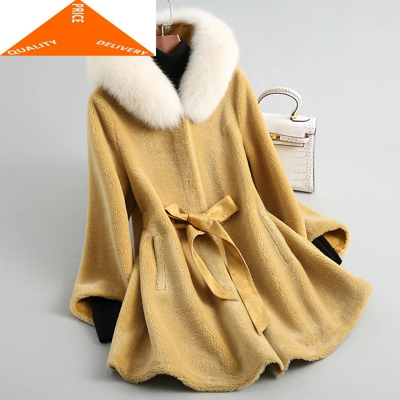 Пальто из натуральной овечьей шерсти сезон осень-зима 2020 шерстяные куртки