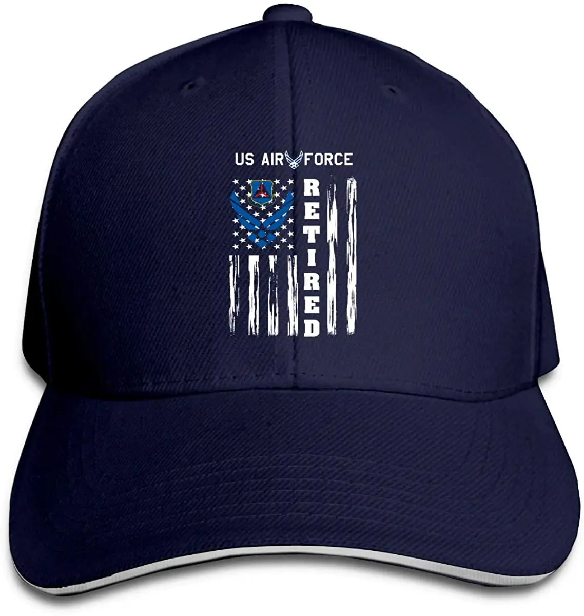 

US AIR Force Retired Distressed American Flag Unisex Hats Trucker Hats Dad Baseball Hats Driver Cap