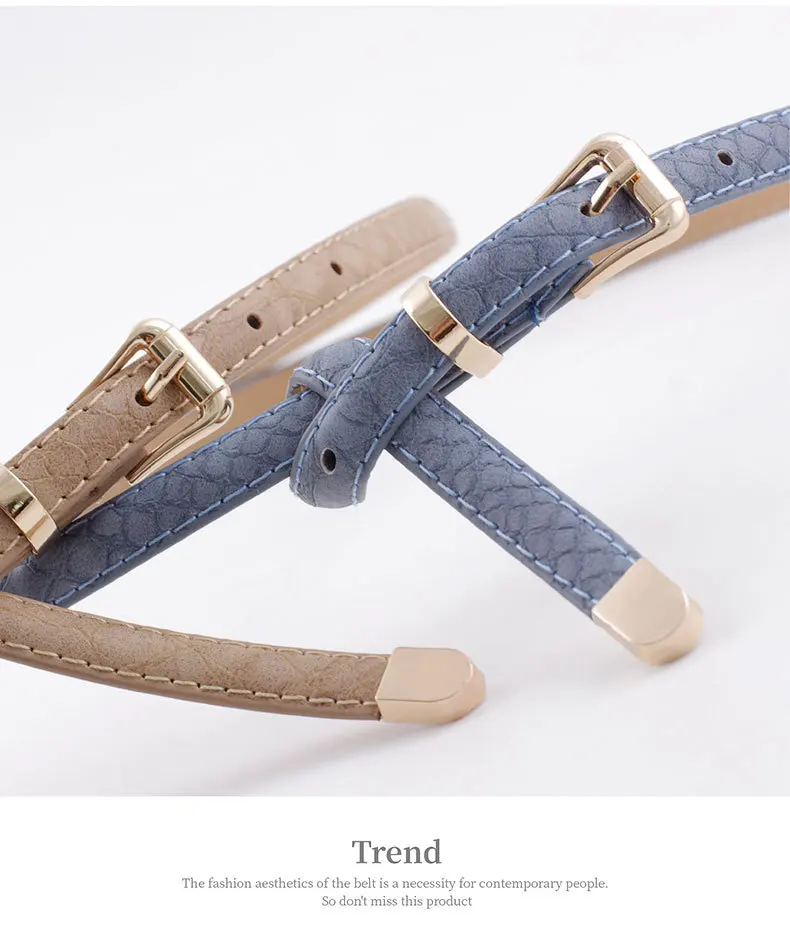 105x1.1cm Female Pu Leather Snake Belts Women Thin Skinny Waist Belts for Dress Hot Pin Buckle Waistband Cinto Feminino