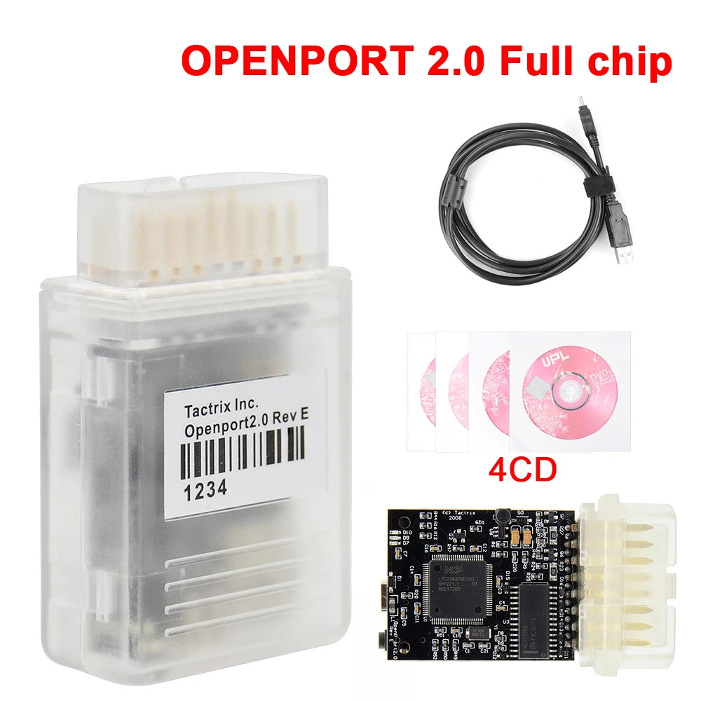 

2021 Newest Tactrix Openport 2.0 full chip original Mercedes xentry subaru ECU Flash mini vci j2534 for land rover jaguar toyota
