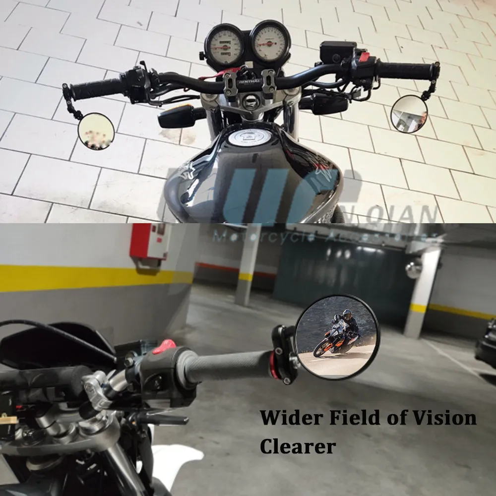 Мотоциклетное зеркало на руль боковая ручка наконечник для KAWASAKI Versys 1000 650 H2 Street