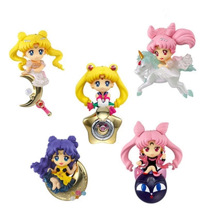Набор миниатюрных персонажей аниме Сейлор Мун модель Чиби Плутон Сатурн Нептун