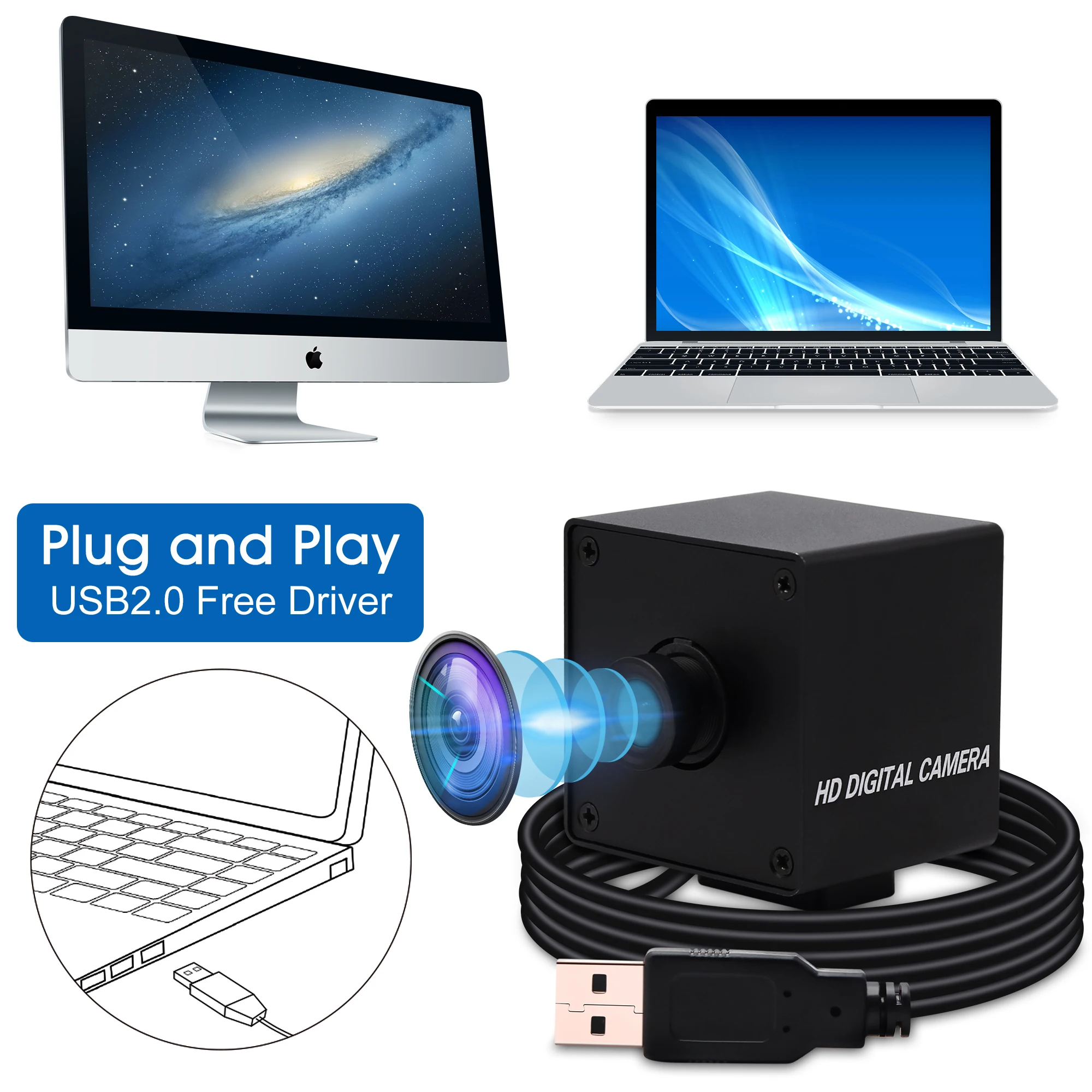 MJPEG 30fps 3840x2160 4K USB веб камера видеонаблюдения CMOS Sony IMX317 с мини Чехол|Камеры