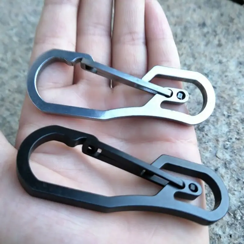Durable Stainless Steel Tactical Multifunctional Key Chain Carabiner EDC Hanging Buckle Outdoor Equipment Tool | Спорт и развлечения