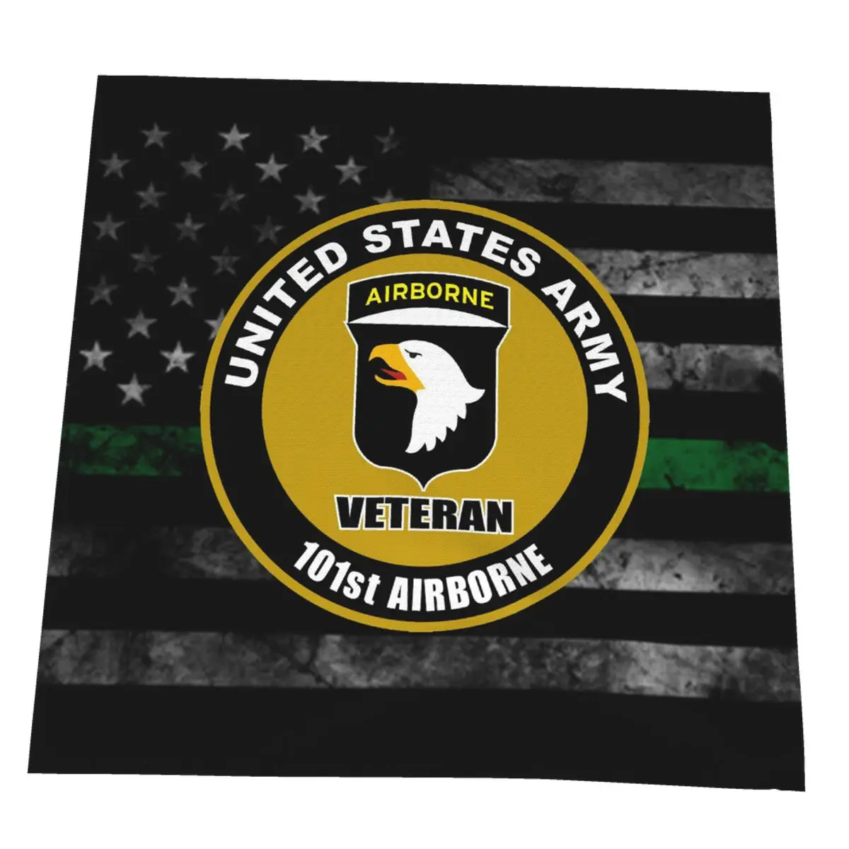 

Army 101st Airborne Division Subdued Veteran Microfiber Cleaning Cloth Kitchen Towels Wipe Wine Napkins Car Window Clean Rags