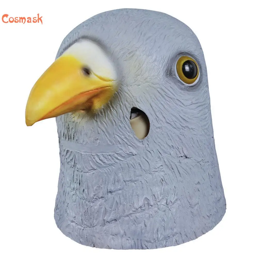 Маска для косплея голубя Милая латексная маска Хэллоуина животных театральная