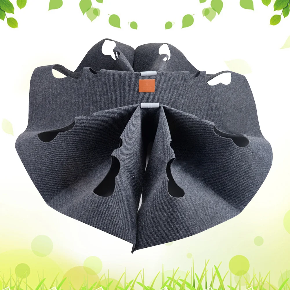 

Cat Activity Play Mat Creative Cat Sniffing Pad Cat Interactive Scratching Bed Rug (Dark Grey)