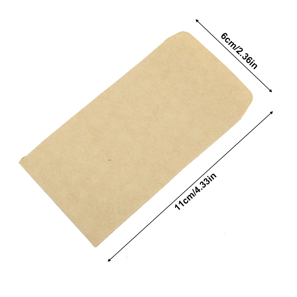 100 шт./компл. пакет из крафт-бумаги герметичная алюминиевая фольга внутри с