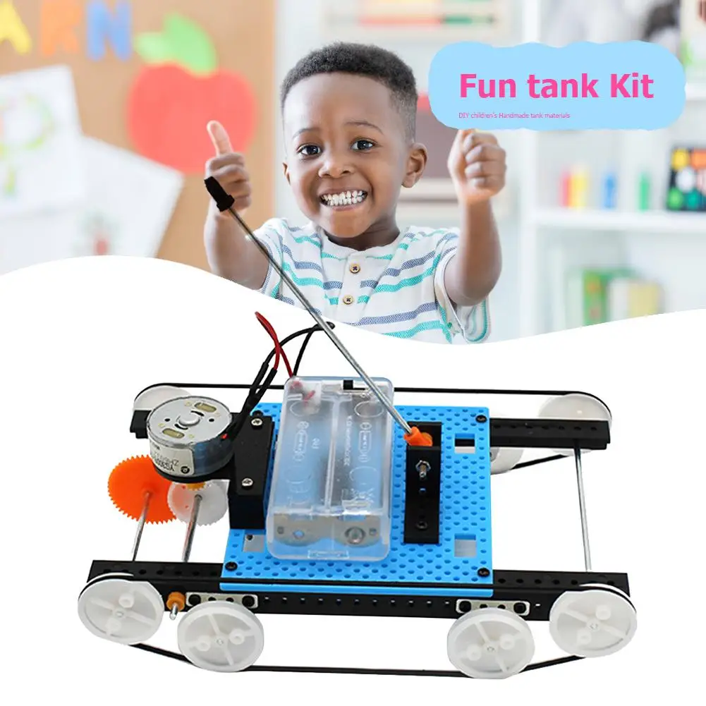 

DIY Electric Tank Materials Assemble Projects Science Experiment Model Kit Creative Educational Teaching Equipment