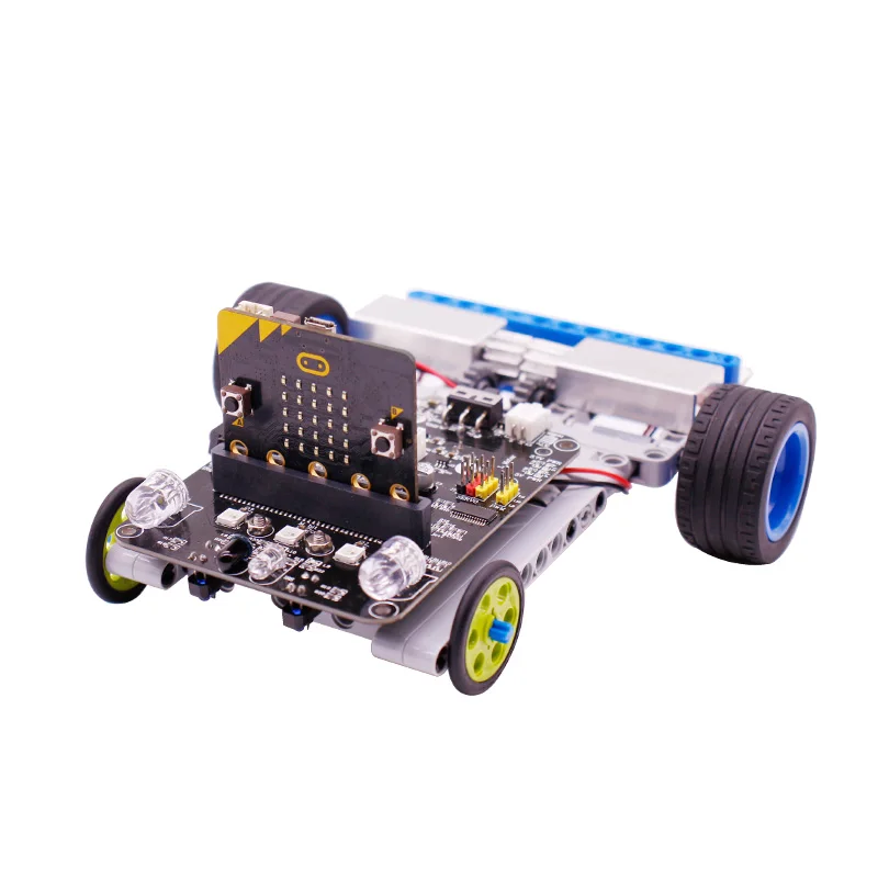 Günstig Yahboom DIY 9 Modelle Maker Bildung Baustein BBC Microbit Gebäude: Bit Roboter Auto Kit Mit BBC Micro:bit