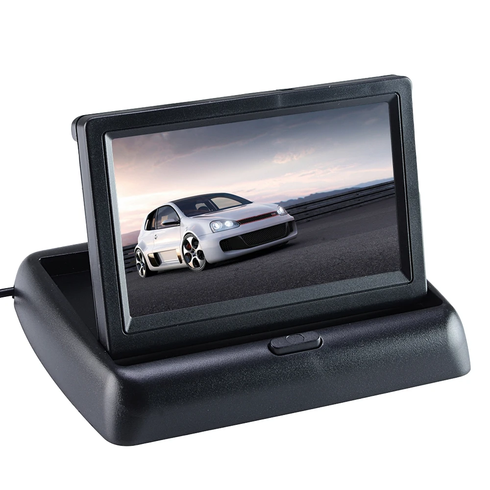 

Car Monitor 4.3" Display for Rear View Camera Foldable Color Jansite monitor Display Parking Rearview System For Backup Reverse