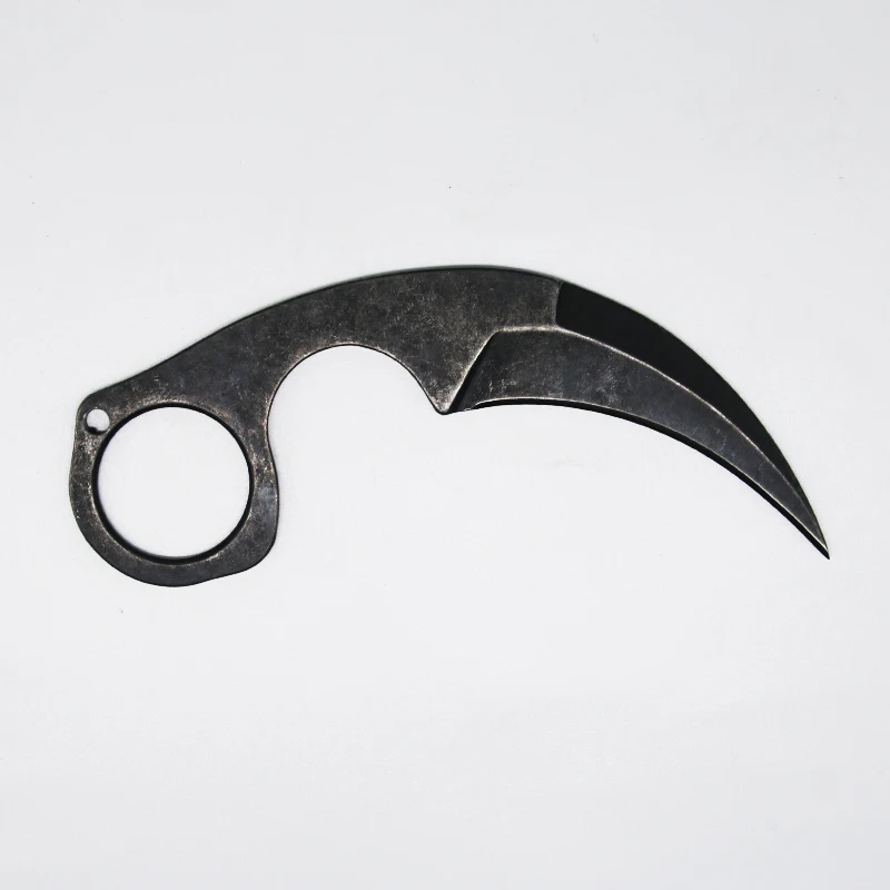 black Bastinelli Коготь karambit нож с фиксированным лезвием 440C камень мыть лезвие стальной ручкой тактический карманный нож сувенирные ножи - Цвет: black