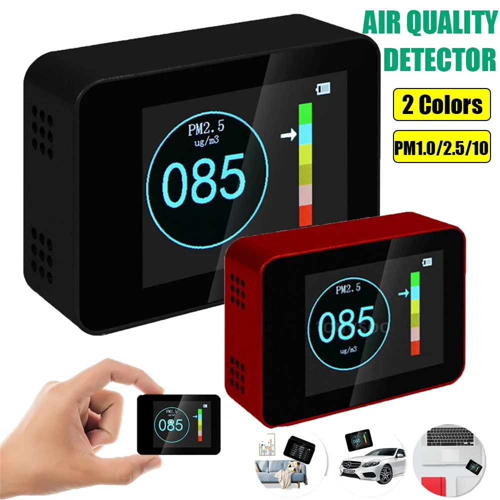 

Мини-детектор качества воздуха, портативный профессиональный детектор PM2.5 PM10 для помещений и офиса
