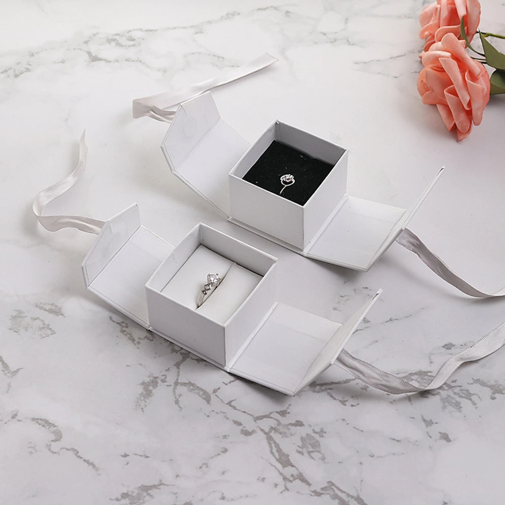 Элегантный подарочный бант для ювелирных изделий бумажная коробка упаковочная
