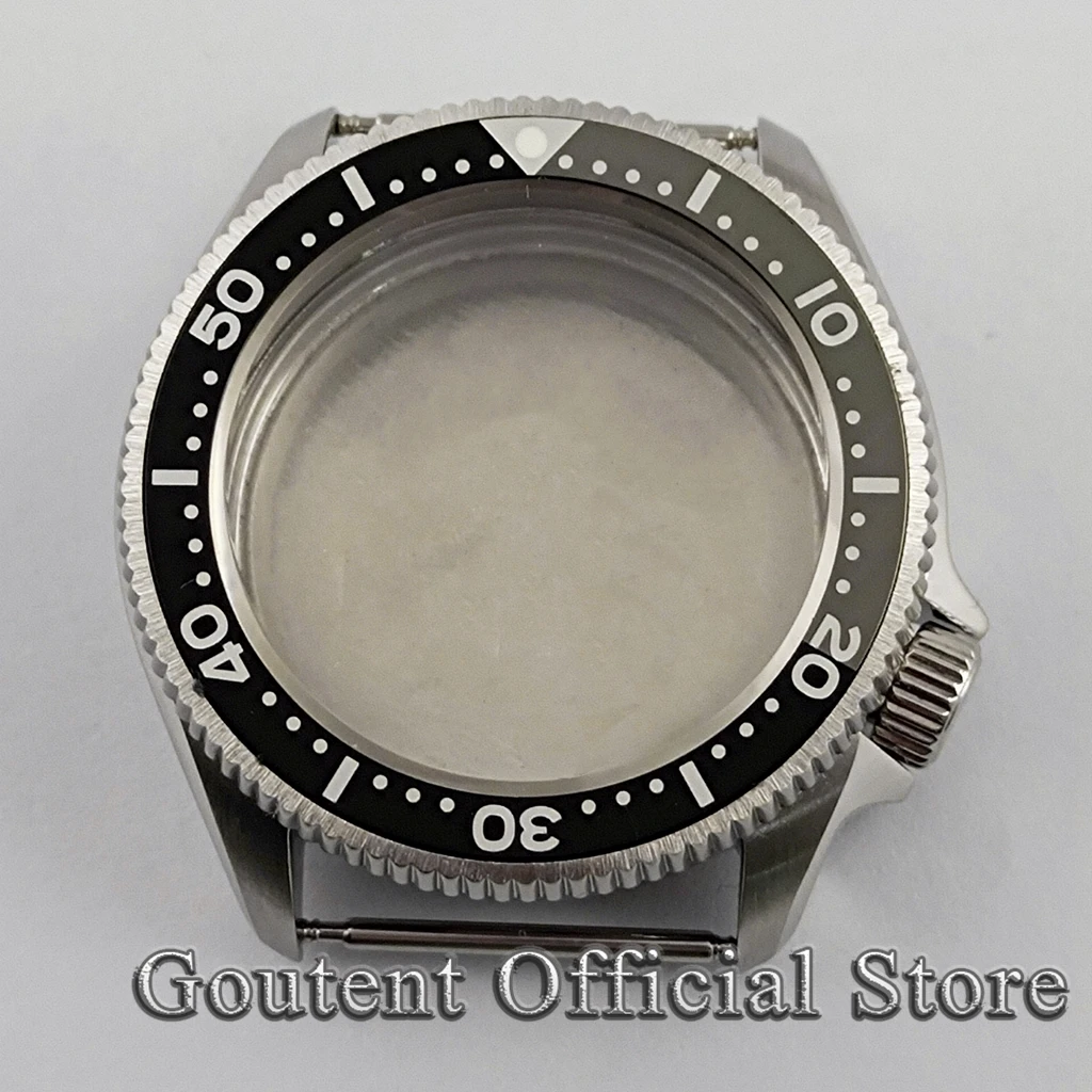 Goutent 37 мм чехол для часов корона на 4 часа сапфировое стекло синий/красный