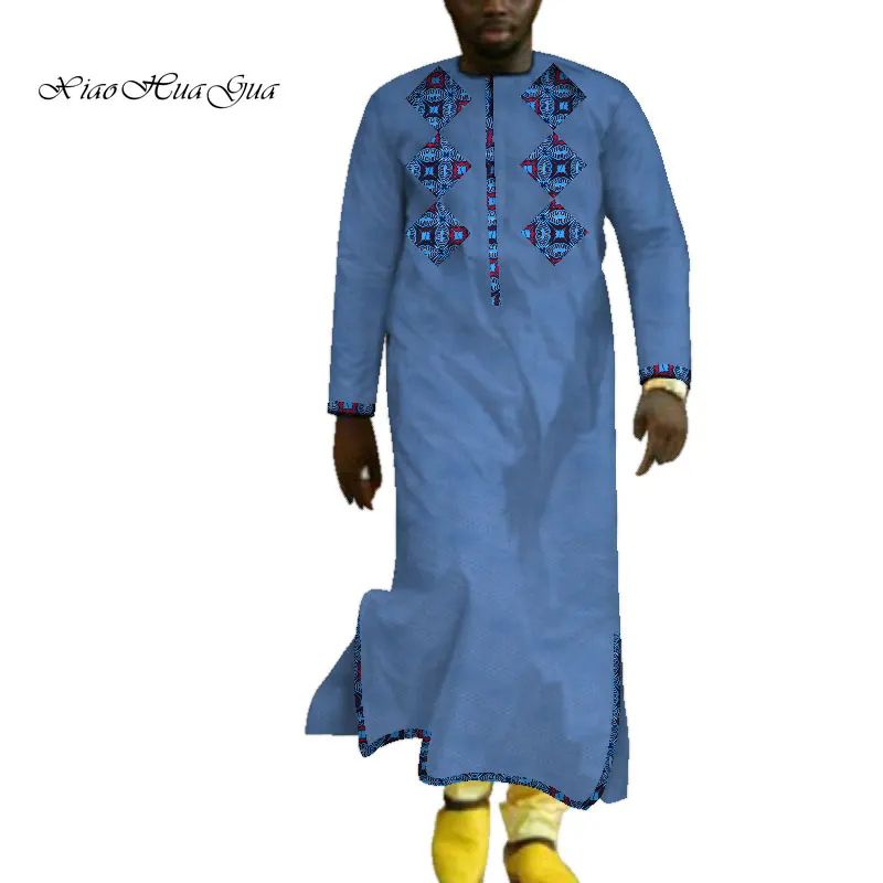 Мужская Африка длинный халат Дашики платье традиционная африканская одежда с