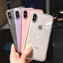 Яркий прозрачный противоударный чехол для телефона iPhone 11 Pro Max XS XR