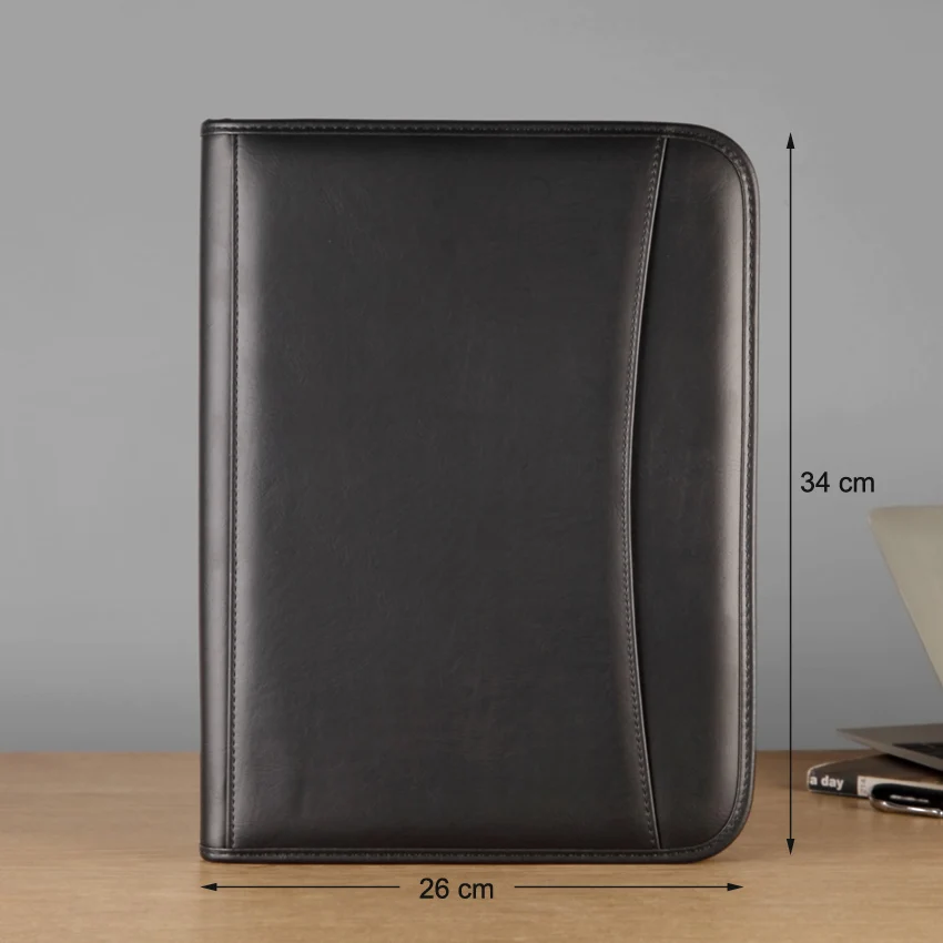 Новое прибытие Бизнес А4 менеджер Сумка для документов папка с молнией padfolio