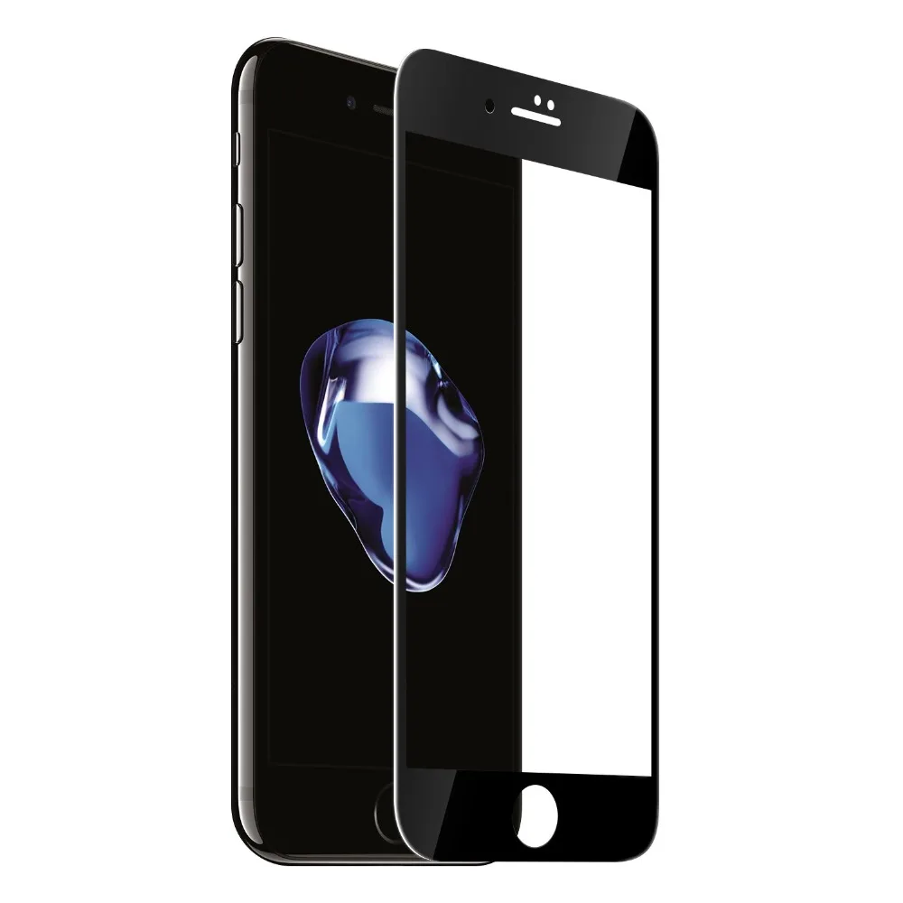 9H 3D полное клеевое Защитное стекло для iphone 7 8 7P P покрытие закаленное + Plus Защитная