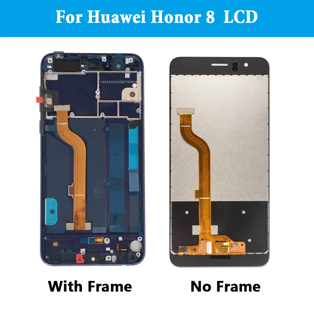 Для huawei Honor 8 ЖК-дисплей Дисплей Сенсорный экран дигитайзер для huawei Honor 8 ЖК-дисплей с рамкой FRD-L19 FRD-L09 Замена 5," ЖК-дисплей